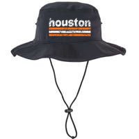 Houston Texas Three Stripe Vintage Weathered Bucket Hat