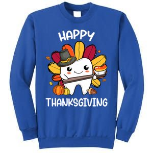 Happy Thanksgiving Teeth Dental Squad Turkey Thanksgiving Gift Sweatshirt