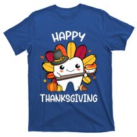 Happy Thanksgiving Teeth Dental Squad Turkey Thanksgiving Gift T-Shirt