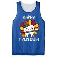 Happy Thanksgiving Teeth Dental Squad Turkey Thanksgiving Gift Mesh Reversible Basketball Jersey Tank