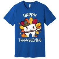 Happy Thanksgiving Teeth Dental Squad Turkey Thanksgiving Gift Premium T-Shirt