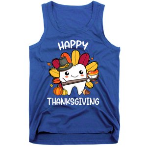 Happy Thanksgiving Teeth Dental Squad Turkey Thanksgiving Gift Tank Top