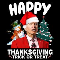Happy Thanksgiving Trick Or Treat Funny Joe Biden Backpack