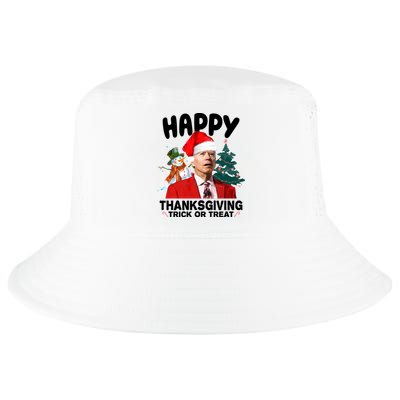 Happy Thanksgiving Trick Or Treat Funny Joe Biden Cool Comfort Performance Bucket Hat