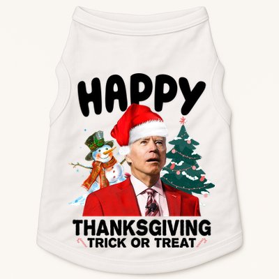 Happy Thanksgiving Trick Or Treat Funny Joe Biden Doggie Tank