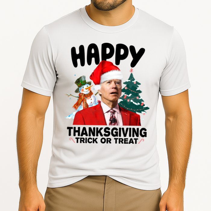 Happy Thanksgiving Trick Or Treat Funny Joe Biden Performance Shirt