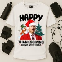 Happy Thanksgiving Trick Or Treat Funny Joe Biden Performance Shirt