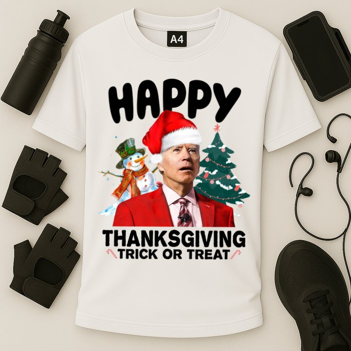 Happy Thanksgiving Trick Or Treat Funny Joe Biden Performance Shirt