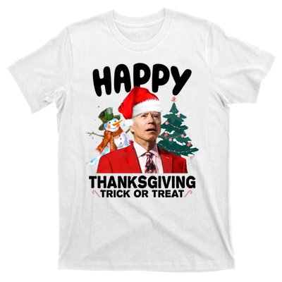 Happy Thanksgiving Trick Or Treat Funny Joe Biden T-Shirt