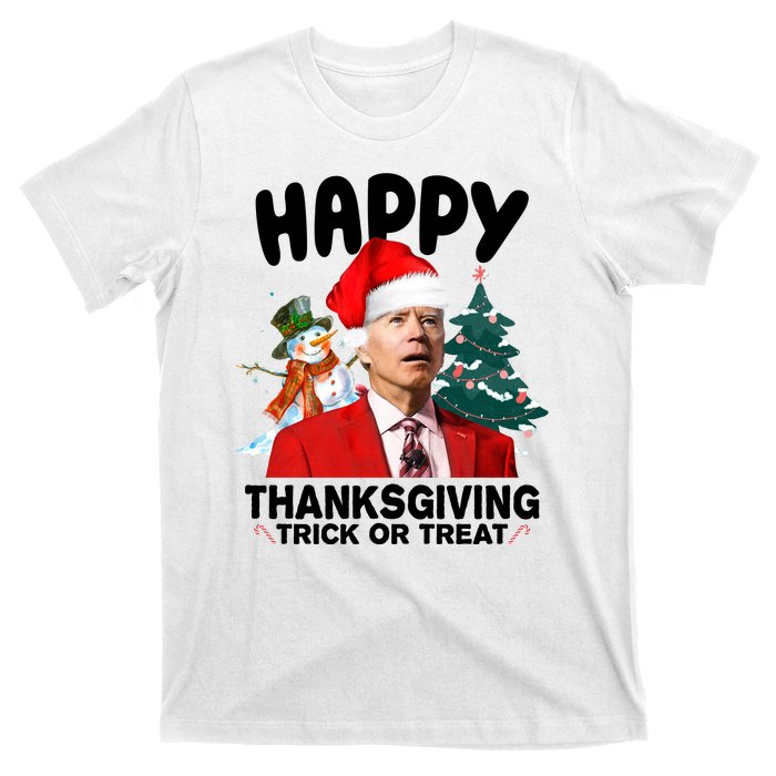 Happy Thanksgiving Trick Or Treat Funny Joe Biden T-Shirt