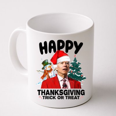 Happy Thanksgiving Trick Or Treat Funny Joe Biden Mug