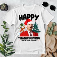 Happy Thanksgiving Trick Or Treat Funny Joe Biden Premium T-Shirt