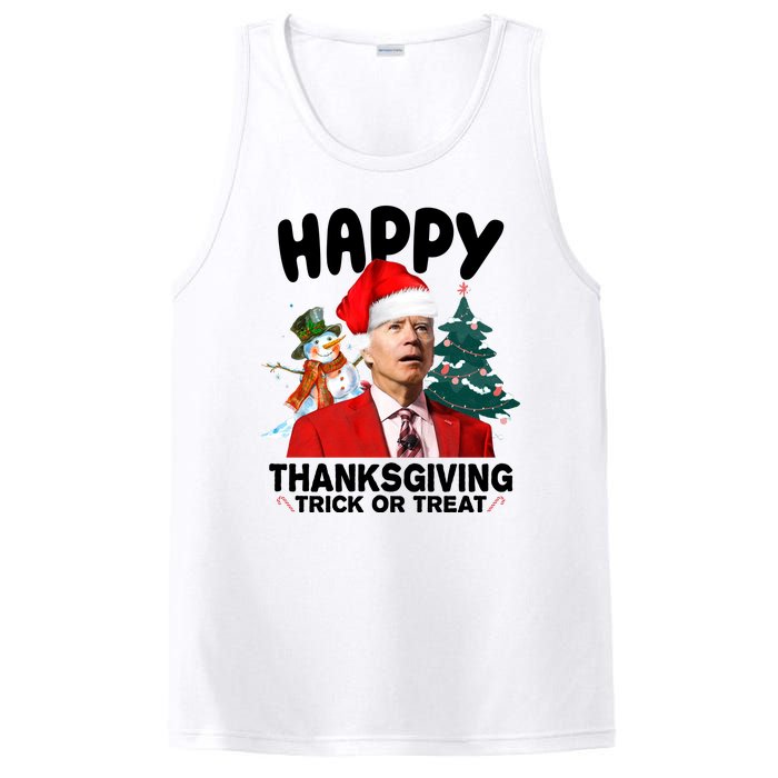 Happy Thanksgiving Trick Or Treat Funny Joe Biden PosiCharge Competitor Tank