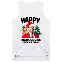 Happy Thanksgiving Trick Or Treat Funny Joe Biden Tank Top