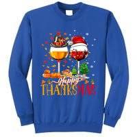 Happy Thanksmas Thanksgiving Christmas Ugly Xmas Pajamas Gift Sweatshirt