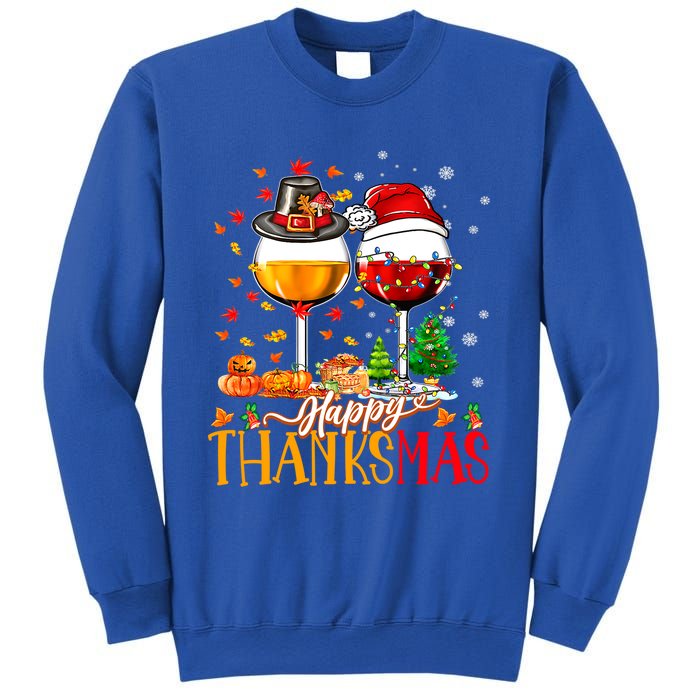 Happy Thanksmas Thanksgiving Christmas Ugly Xmas Pajamas Gift Sweatshirt