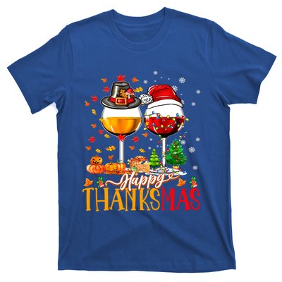 Happy Thanksmas Thanksgiving Christmas Ugly Xmas Pajamas Gift T-Shirt