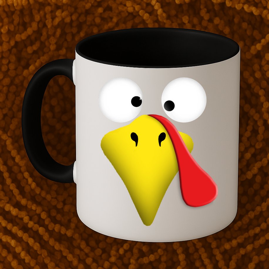 Happy Thanksgiving Turkey Outfit Funny Gift Mug