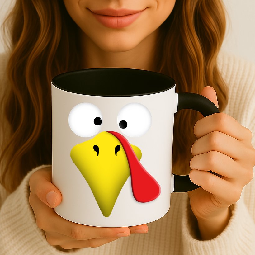 Happy Thanksgiving Turkey Outfit Funny Gift Mug