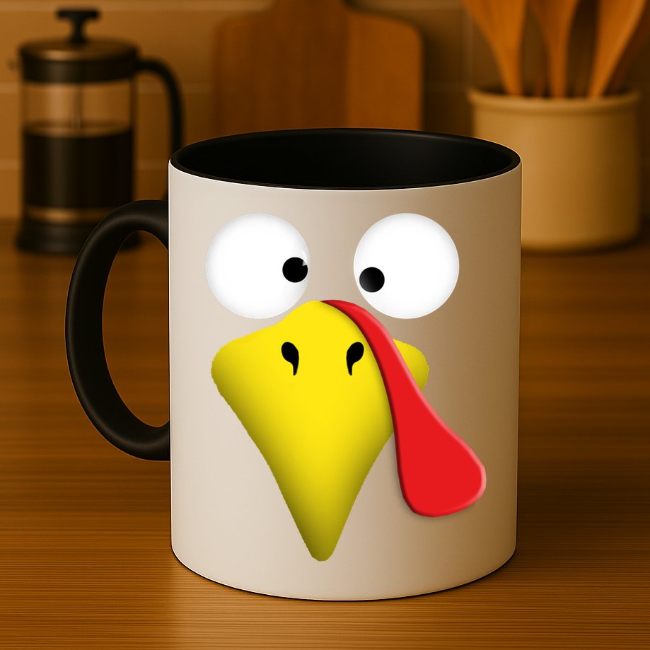 Happy Thanksgiving Turkey Outfit Funny Gift Mug