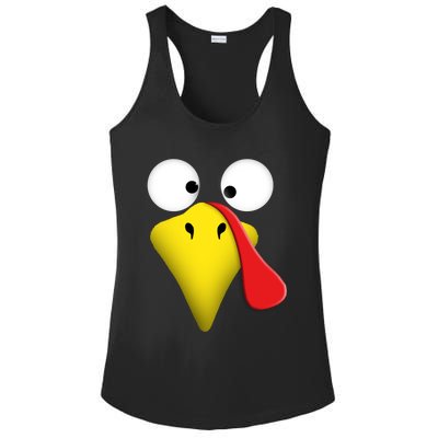 Happy Thanksgiving Turkey Outfit Funny Gift Ladies PosiCharge Competitor Racerback Tank