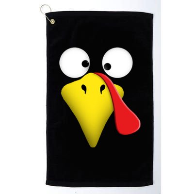 Happy Thanksgiving Turkey Outfit Funny Gift Platinum Collection Golf Towel