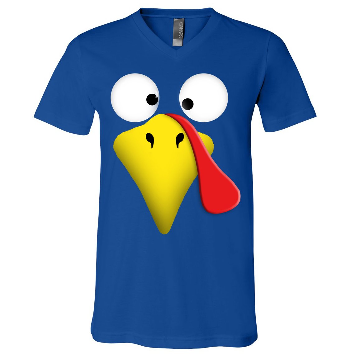 Happy Thanksgiving Turkey Outfit Funny Gift V-Neck T-Shirt
