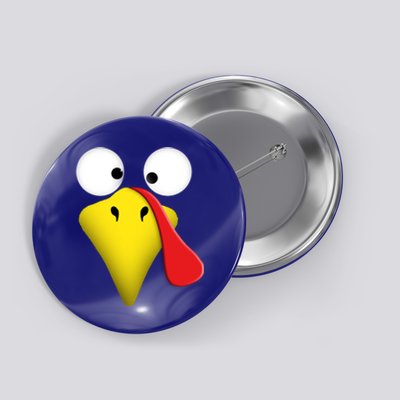 Happy Thanksgiving Turkey Outfit Funny Gift Button