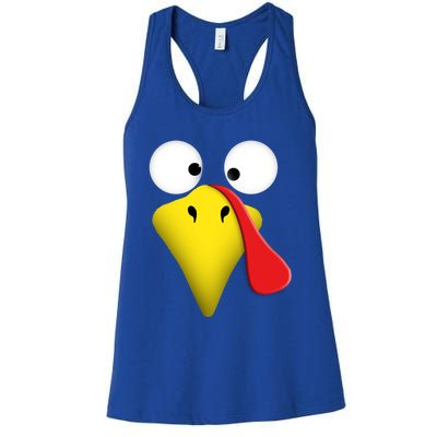 Happy Thanksgiving Turkey Outfit Funny Gift Women's Racerback Tank