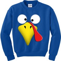 Happy Thanksgiving Turkey Outfit Funny Gift Kids Sweatshirt