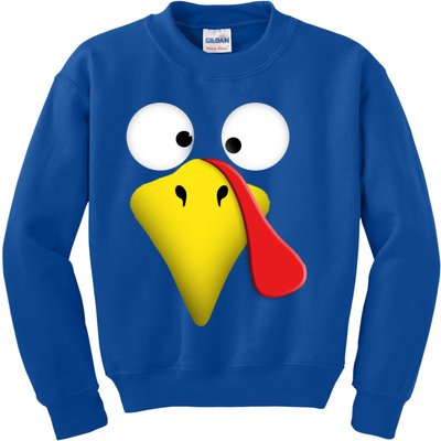 Happy Thanksgiving Turkey Outfit Funny Gift Kids Sweatshirt