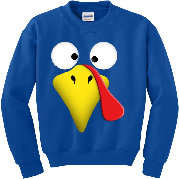 Happy Thanksgiving Turkey Outfit Funny Gift Kids Sweatshirt