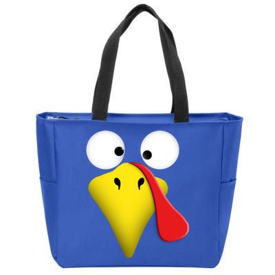 Happy Thanksgiving Turkey Outfit Funny Gift Zip Tote Bag