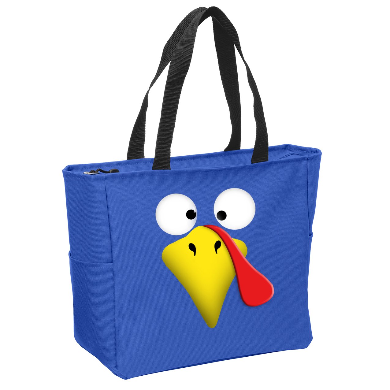 Happy Thanksgiving Turkey Outfit Funny Gift Zip Tote Bag
