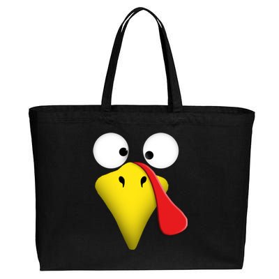 Happy Thanksgiving Turkey Outfit Funny Gift Cotton Canvas Jumbo Tote