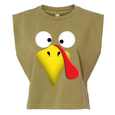 Happy Thanksgiving Turkey Outfit Funny Gift Garment-Dyed Women's Muscle Tee