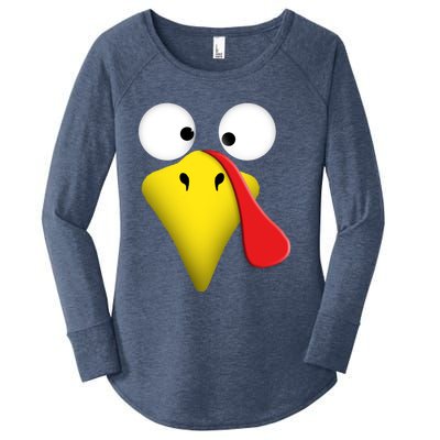 Happy Thanksgiving Turkey Outfit Funny Gift Women's Perfect Tri Tunic Long Sleeve Shirt