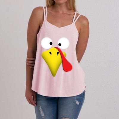 Happy Thanksgiving Turkey Outfit Funny Gift Women's Strappy Tank