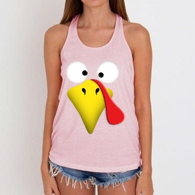 Happy Thanksgiving Turkey Outfit Funny Gift Women's Knotted Racerback Tank