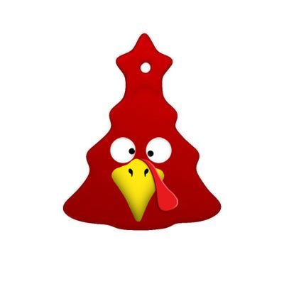 Happy Thanksgiving Turkey Outfit Funny Gift Ceramic Tree Ornament