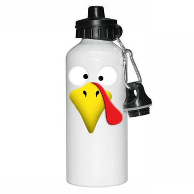 Happy Thanksgiving Turkey Outfit Funny Gift Aluminum Water Bottle