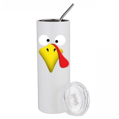 Happy Thanksgiving Turkey Outfit Funny Gift Stainless Steel Tumbler