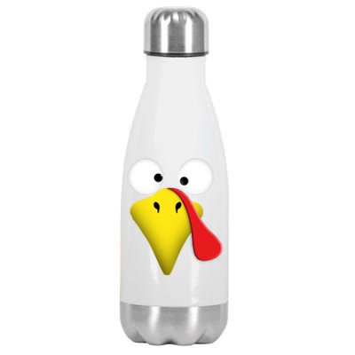 Happy Thanksgiving Turkey Outfit Funny Gift Stainless Steel Insulated Water Bottle