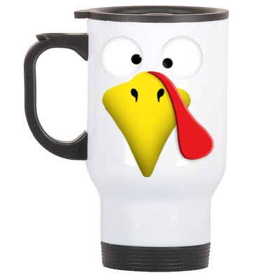 Happy Thanksgiving Turkey Outfit Funny Gift Stainless Steel Travel Mug