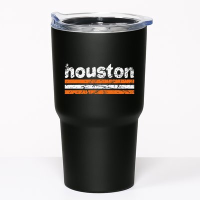 Houston Texas Three Stripe Vintage Weathered  Tumbler