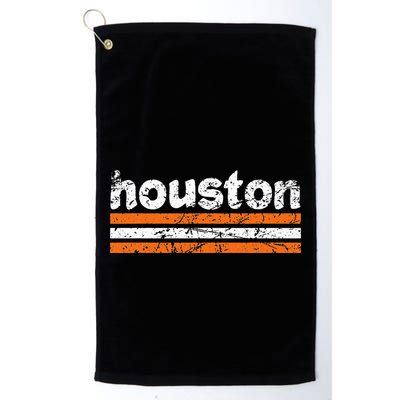 Houston Texas Three Stripe Vintage Weathered  Golf Towel