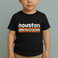 Houston Texas Three Stripe Vintage Weathered  Toddler T-Shirt