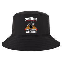 Hear The Ten Pin Laughing Funny Bowler & Bowling TShirt Cool Comfort Performance Bucket Hat
