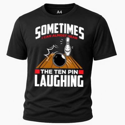 Hear The Ten Pin Laughing Funny Bowler & Bowling TShirt Performance Shirt