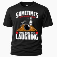 Hear The Ten Pin Laughing Funny Bowler & Bowling TShirt Cooling Performance Crew T-Shirt